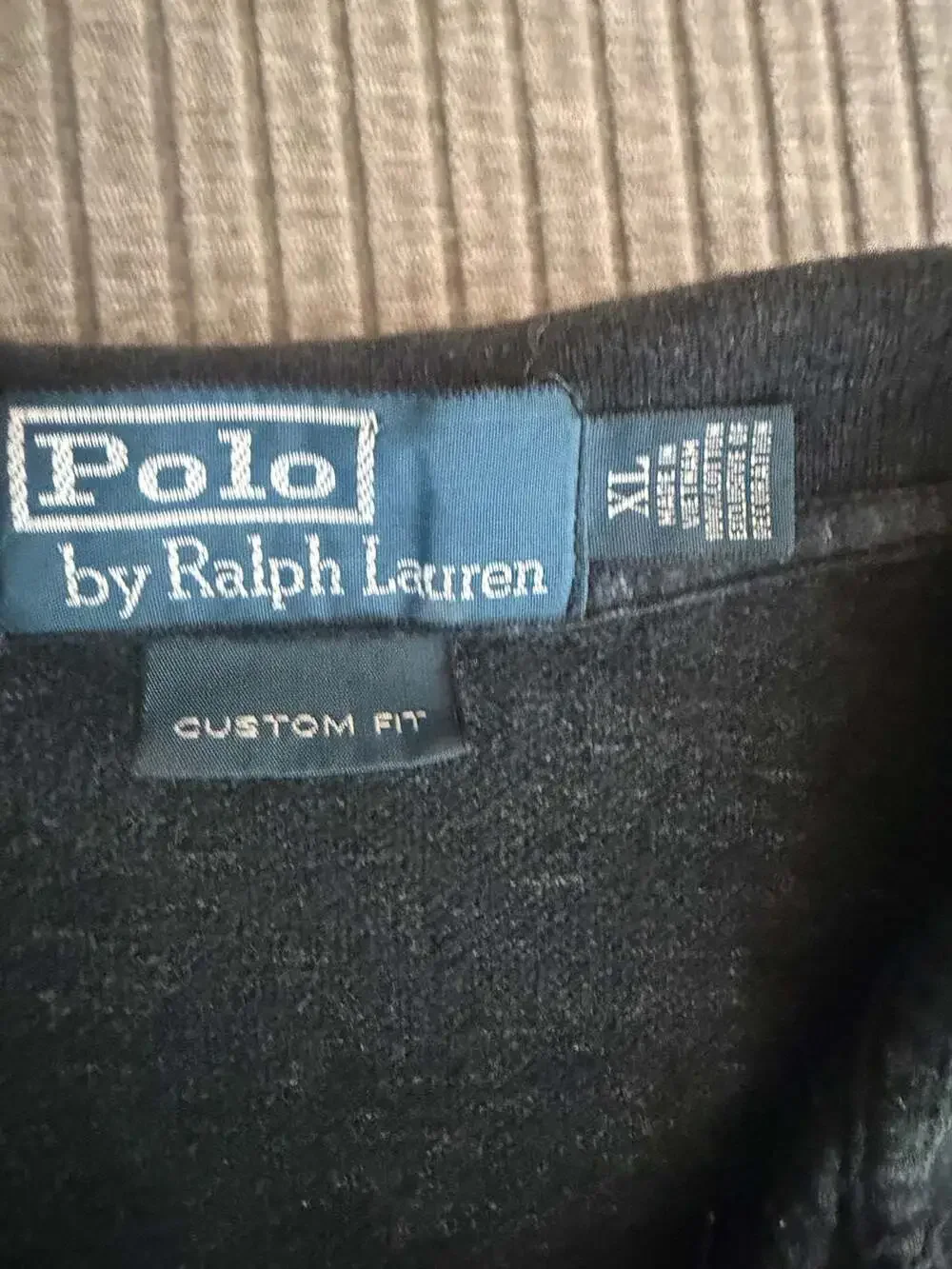 Polo Ralph Lauren Charcoal Grey Custom Fit Short Sleeve Polo Shirt XL